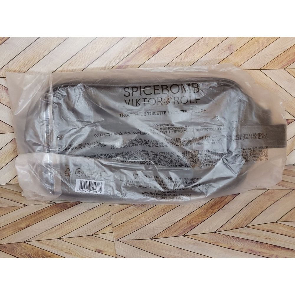 New Men Spicebomb Viktor & Rolf Dop Black Travel Case Bag Pouch GWP